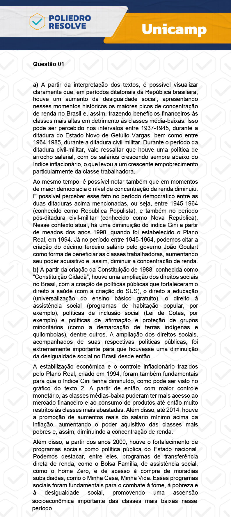 Dissertativa 1 - 2ª Fase - 2º Dia - Unicamp 2024