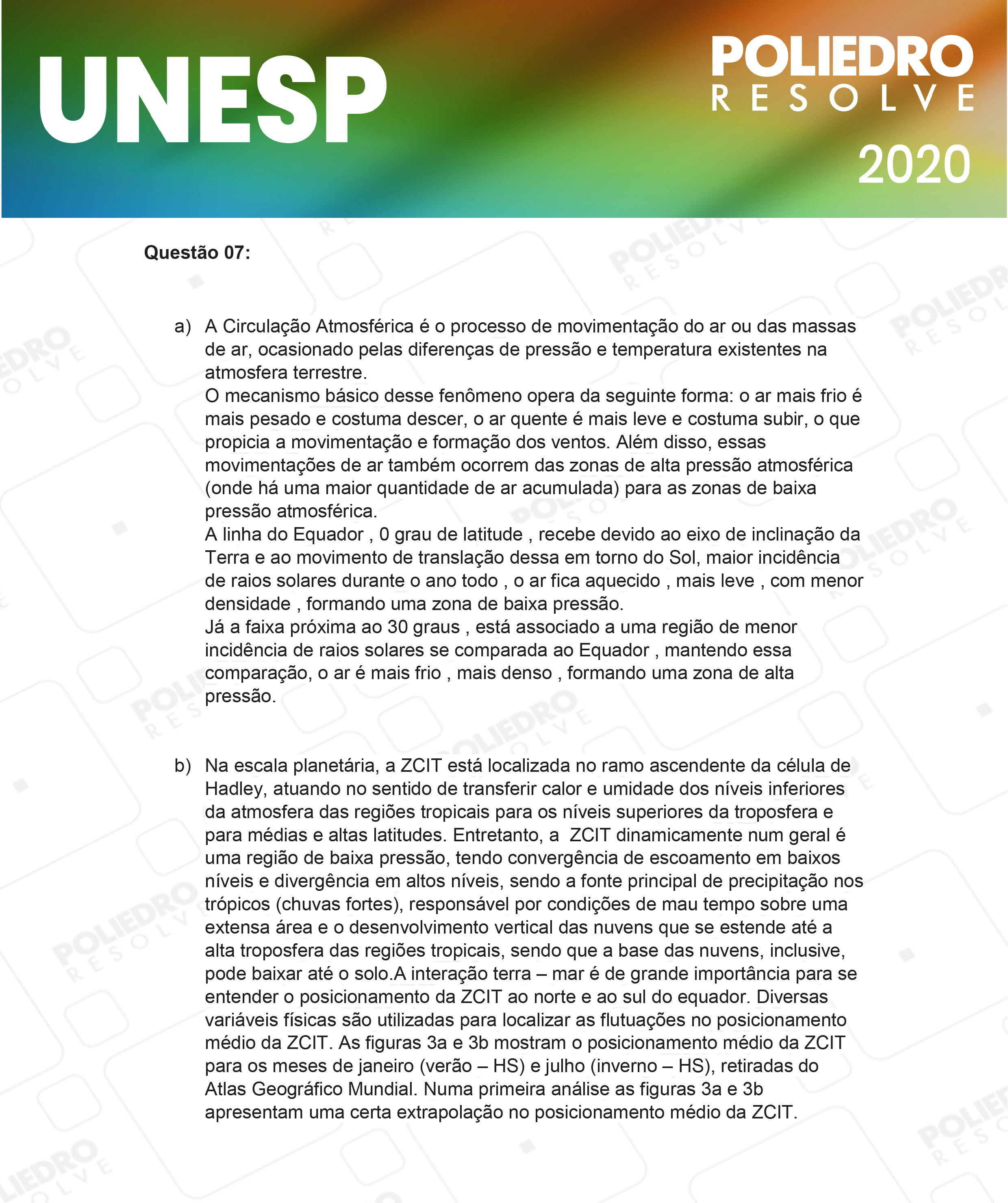 Dissertativa 7 - 2ª Fase - 1º Dia - Unesp 2020