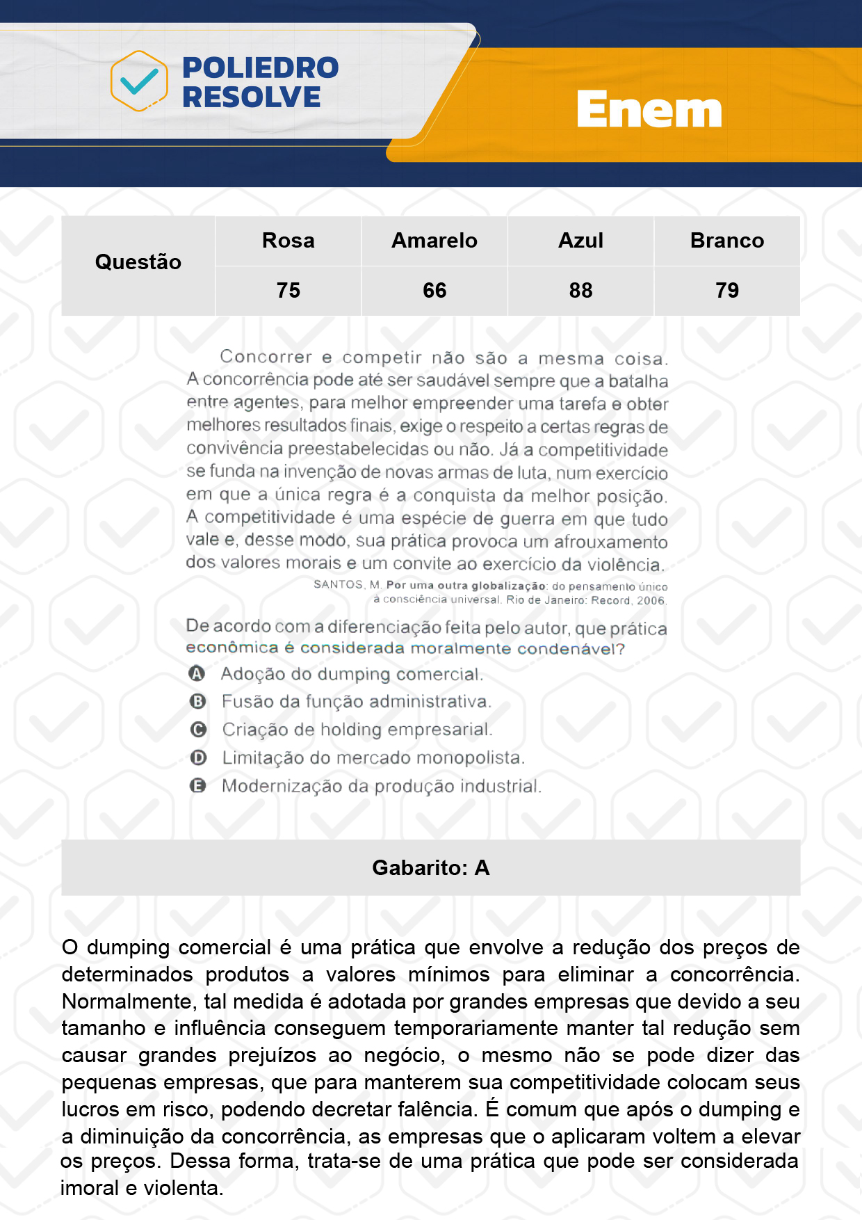 Questão 71 - 1º Dia - Prova Amarela - Enem 2023
