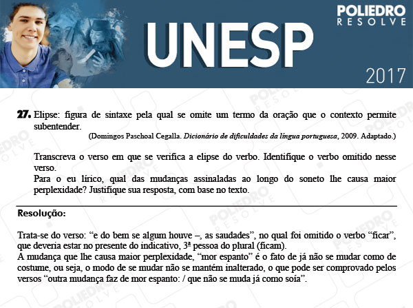 Dissertativa 27 - 2ª Fase - Unesp 2017