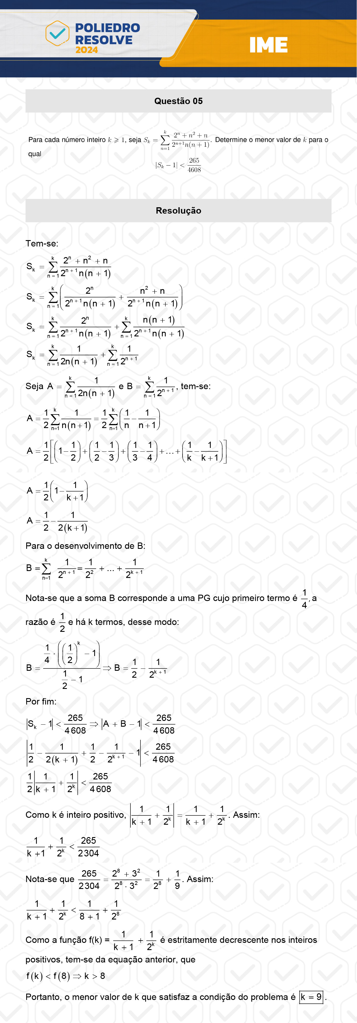 Dissertativa 5 - 2ª Fase - 1º Dia - IME 2024