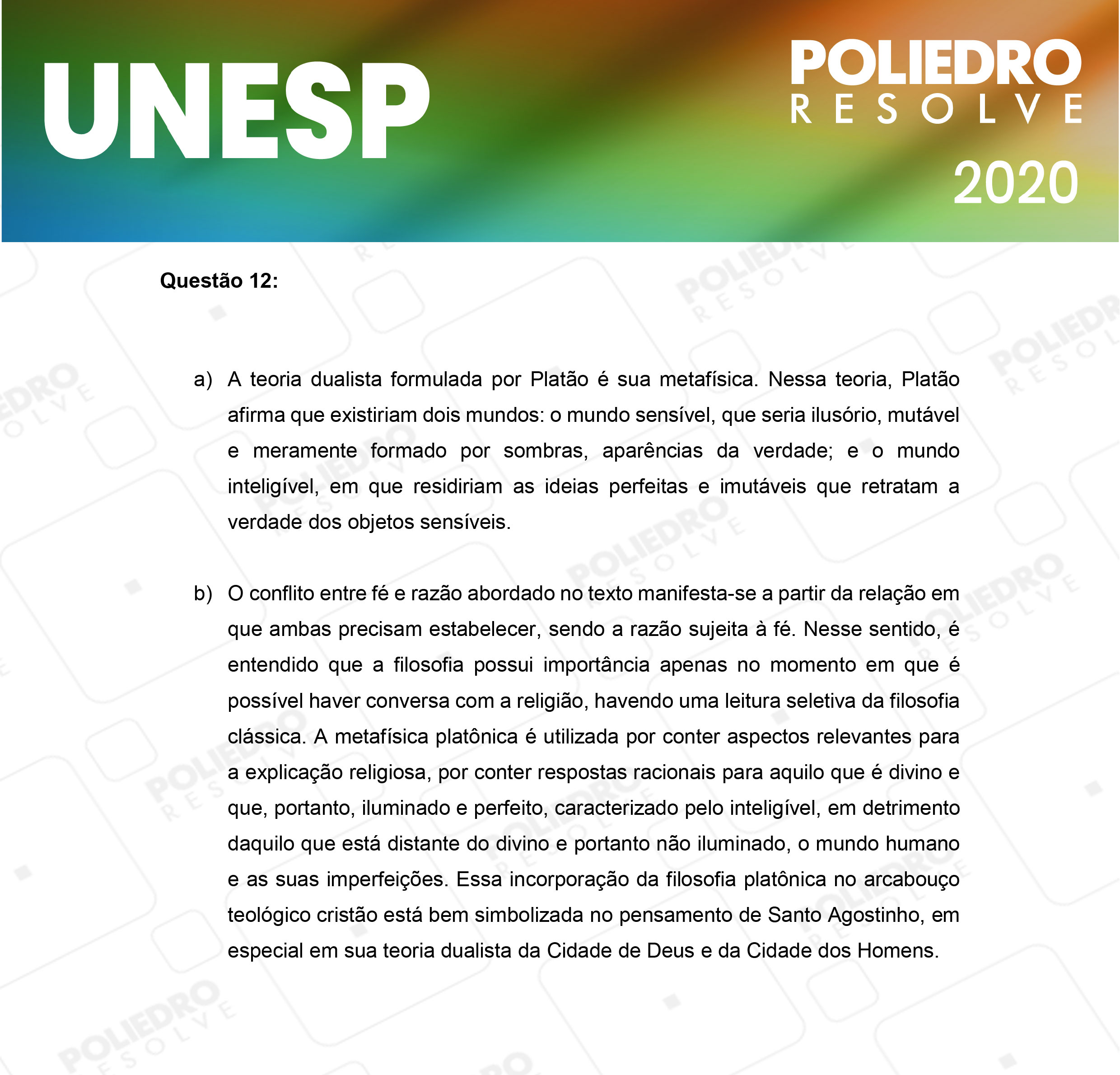 Dissertativa 12 - 2ª Fase - 1º Dia - Unesp 2020