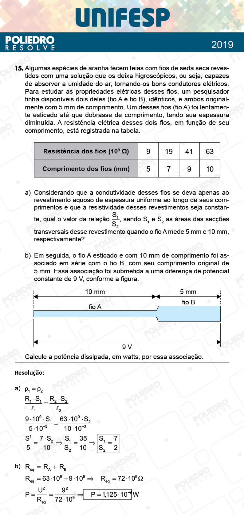 Dissertativa 15 - Fase única - 2º Dia - Unifesp 2019
