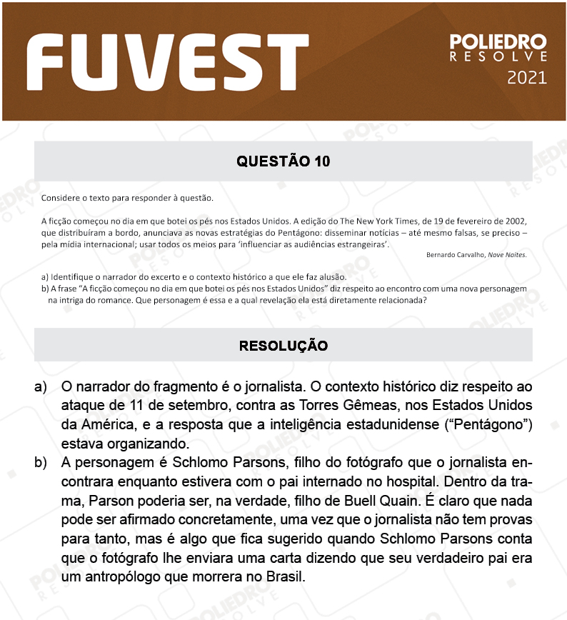 Dissertativa 10 - 2ª Fase - 1º Dia - Fuvest 2021
