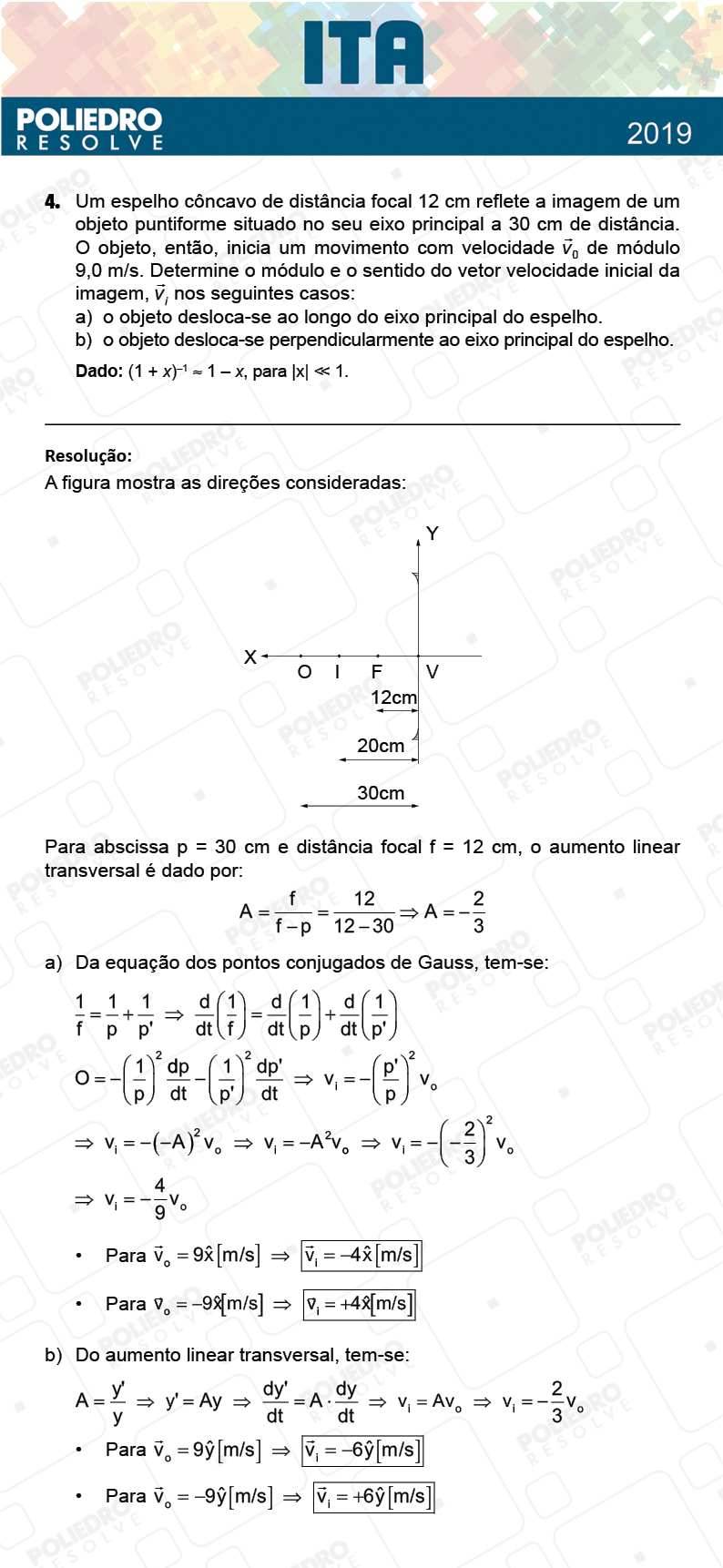 Dissertativa 4 - 2ª Fase - 2º Dia - FIS / RED - ITA 2019