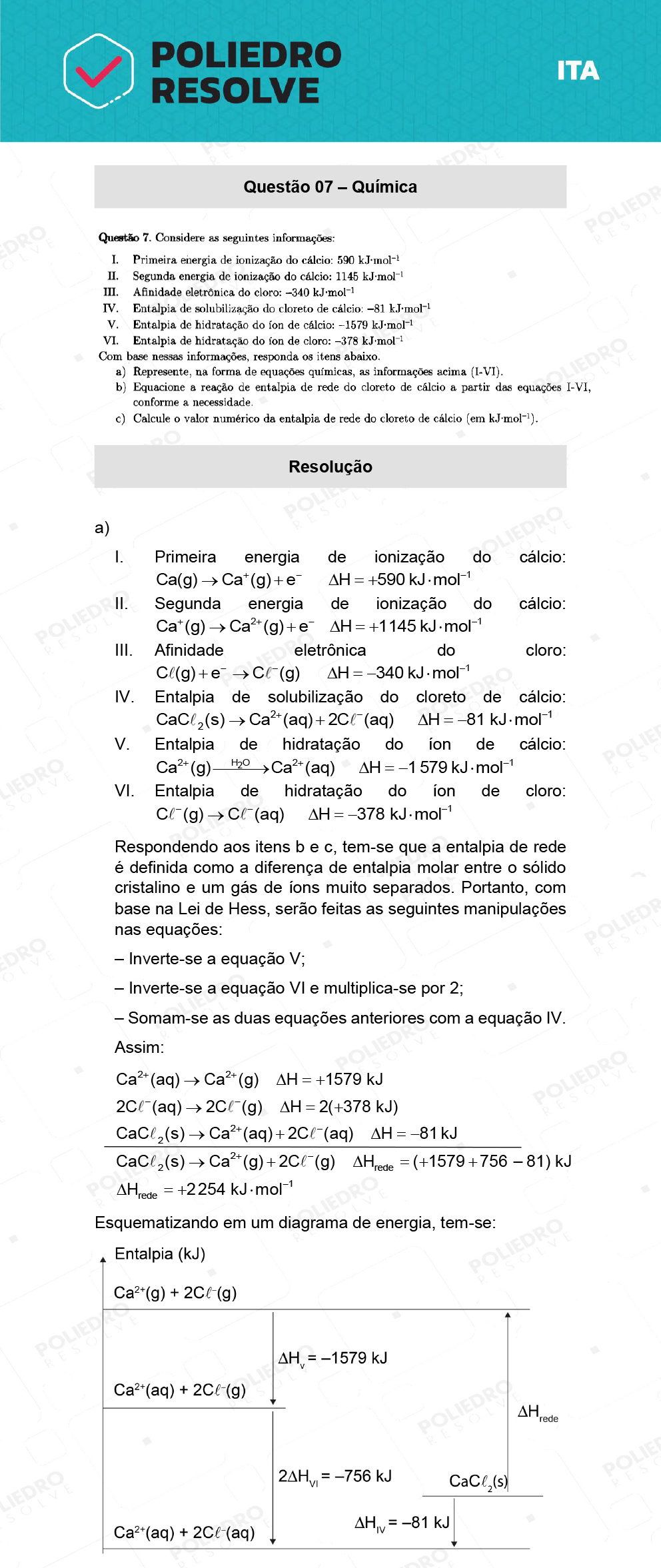 Dissertativa 7 - 2ª Fase - 1º Dia - ITA 2022