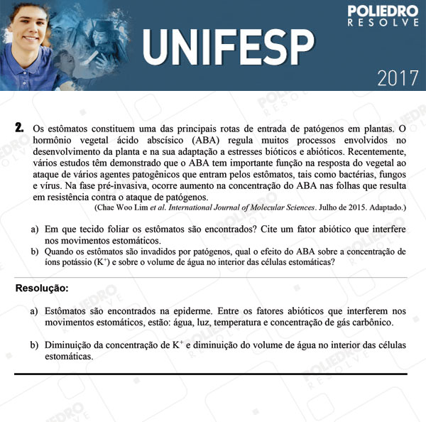 Dissertativa 2 - 2º dia - Unifesp 2017