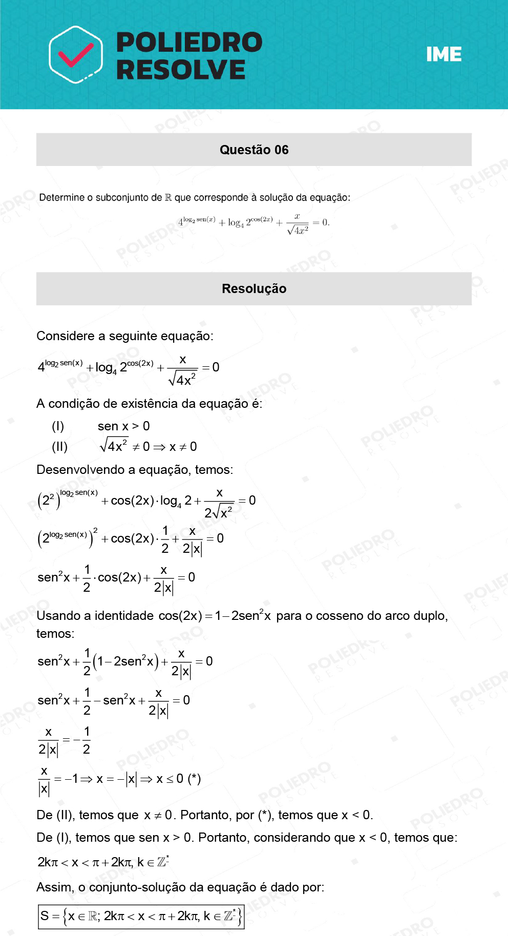 Dissertativa 6 - 2ª Fase - Matemática - IME 2022