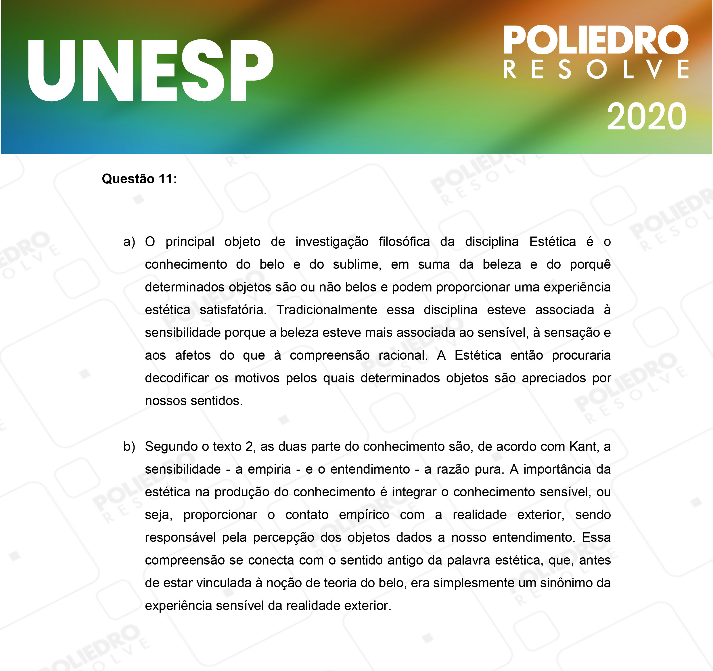Dissertativa 11 - 2ª Fase - 1º Dia - Unesp 2020