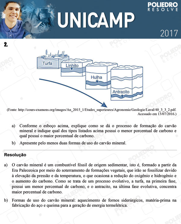 Dissertativa 2 - 2ª Fase 2º DIA - Unicamp 2017