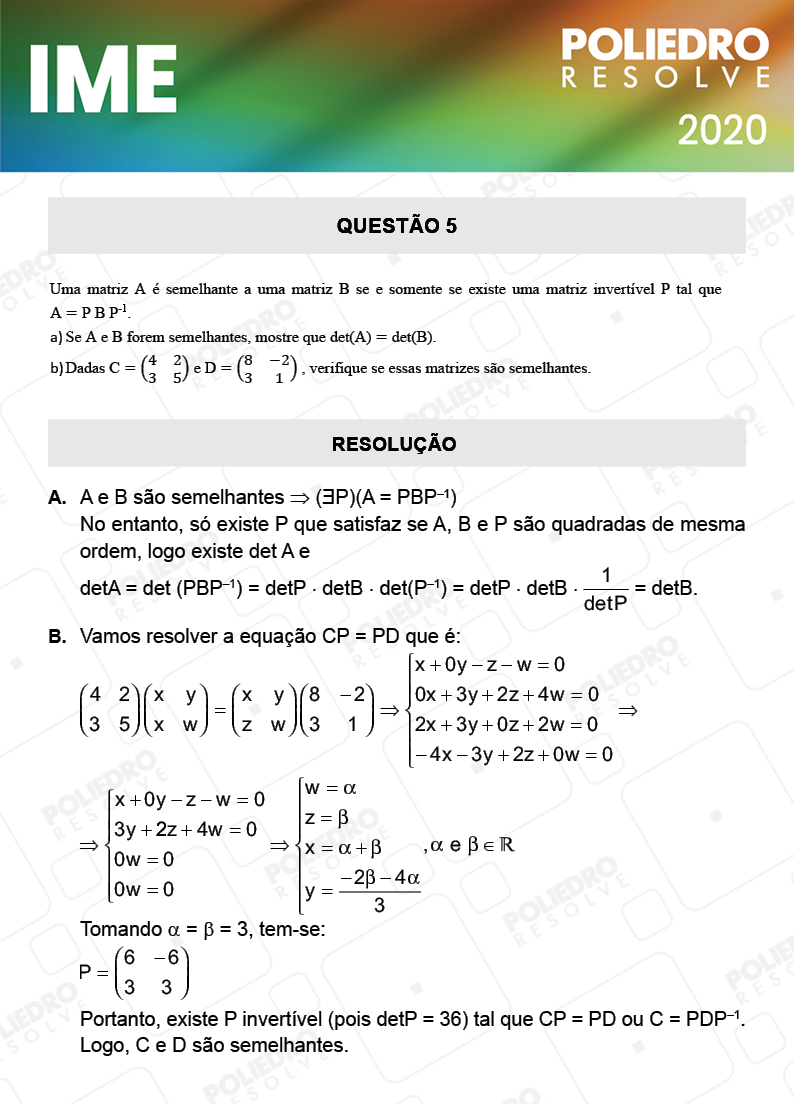 Dissertativa 5 - 2ª Fase - Matemática - IME 2020