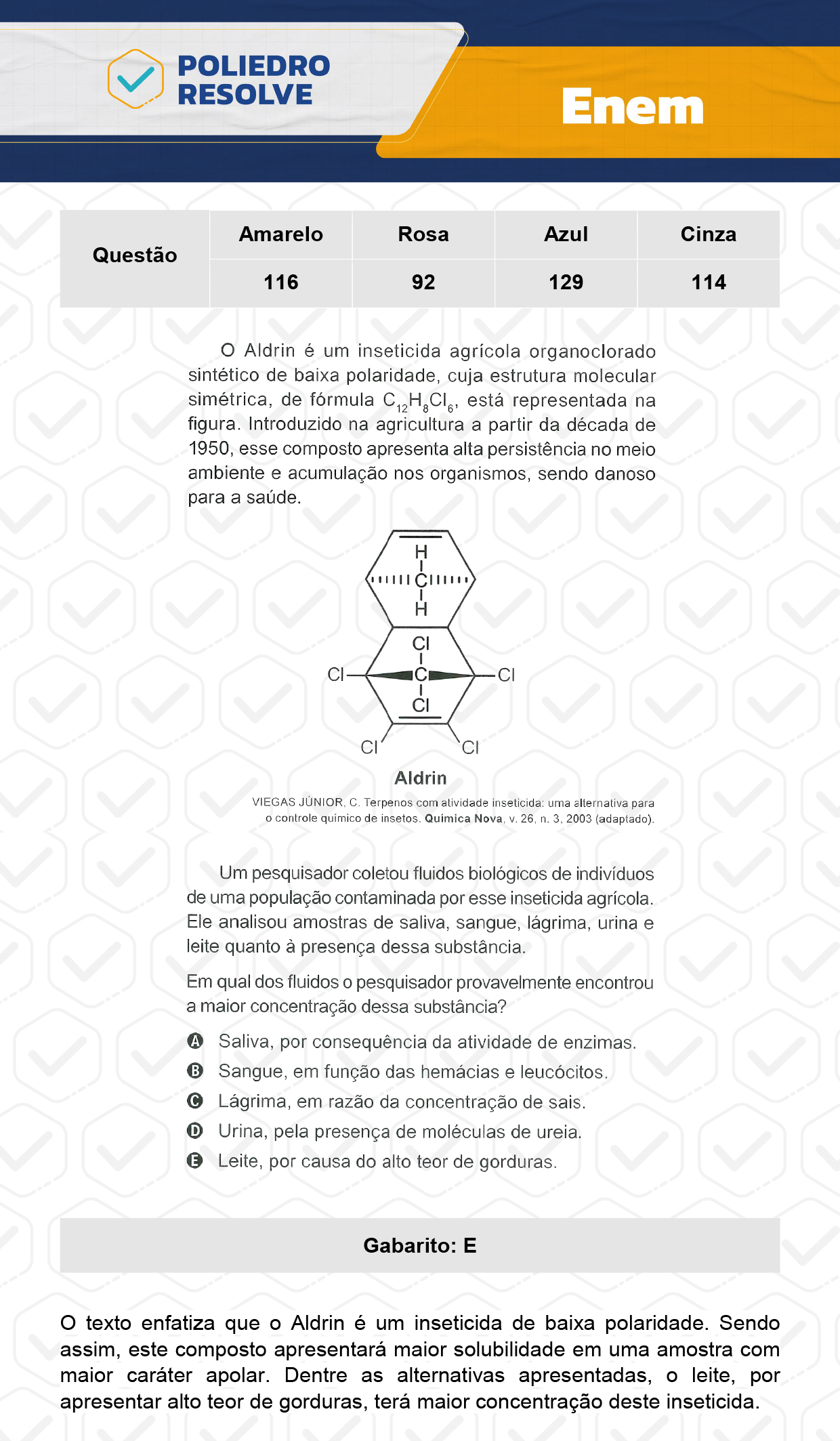 Questão 116 - Prova Amarela - Enem 2023