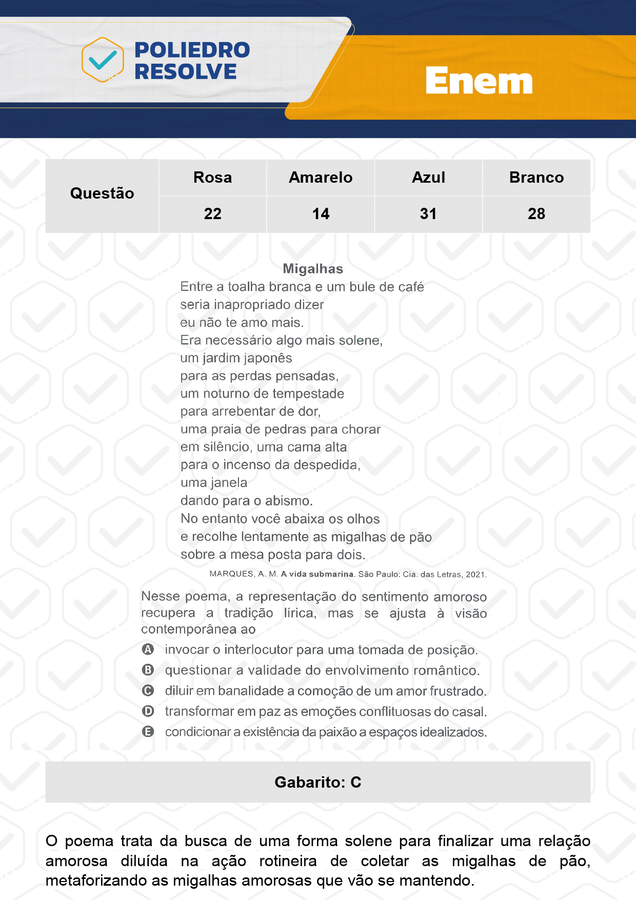 Questão 19 - 1º Dia - Prova Amarela - Enem 2023