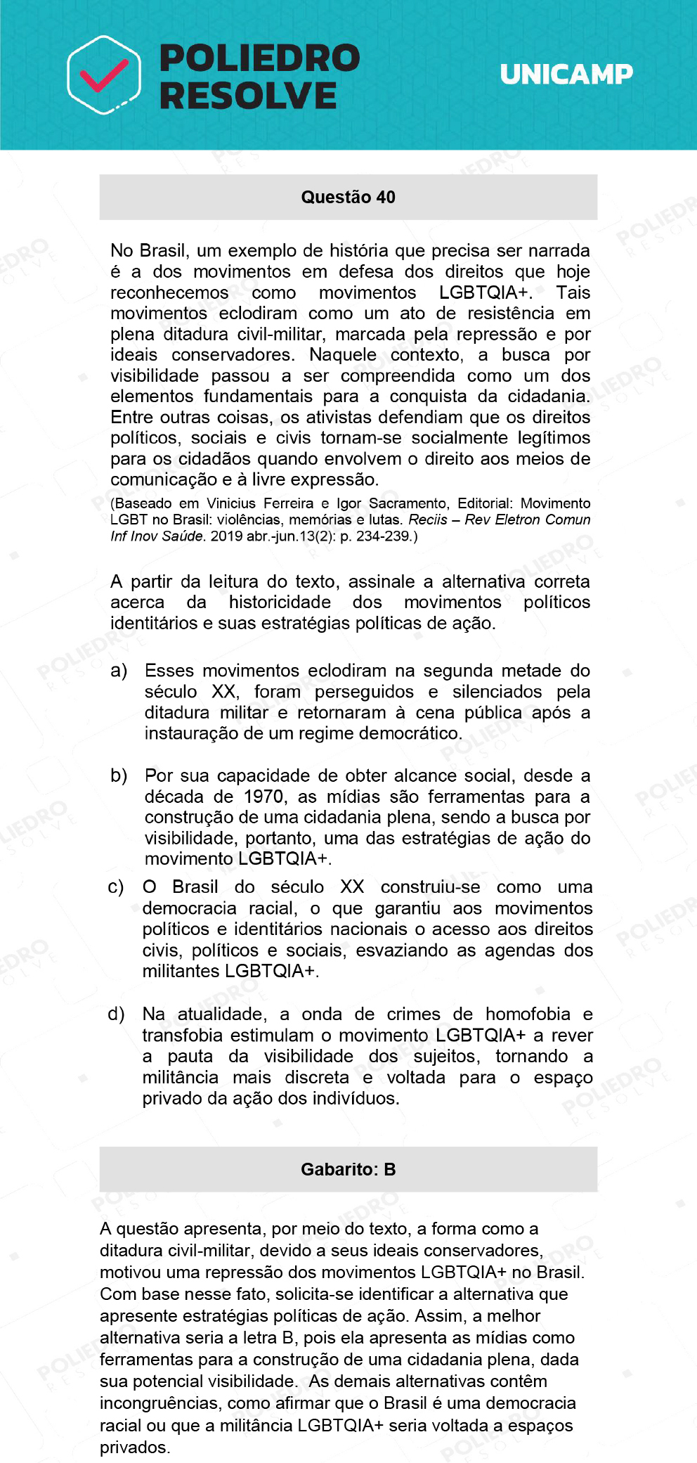 Questão 40 - 1ª Fase - 1º Dia - T e Y - UNICAMP 2022
