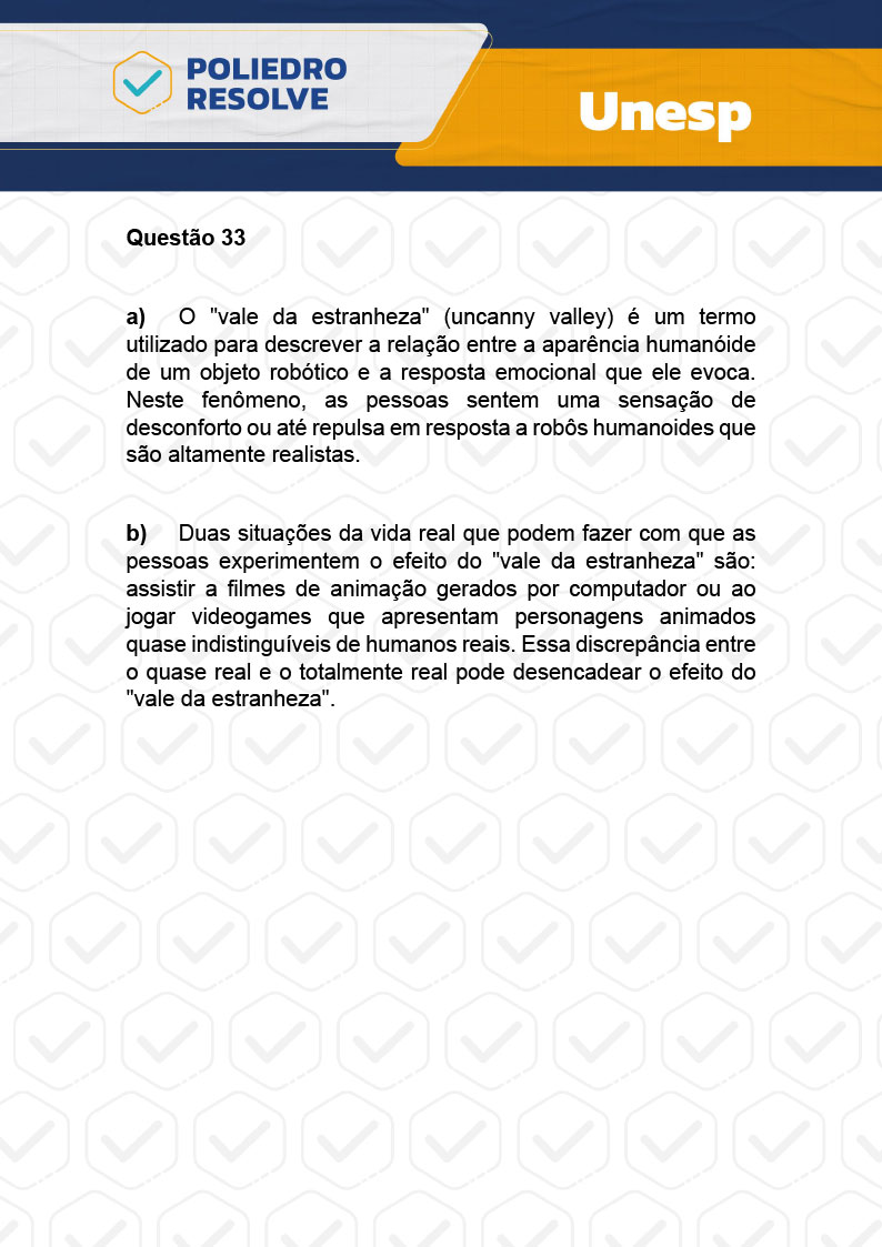 Dissertativa 33 - 2ª Fase - 2º Dia - Unesp 2024