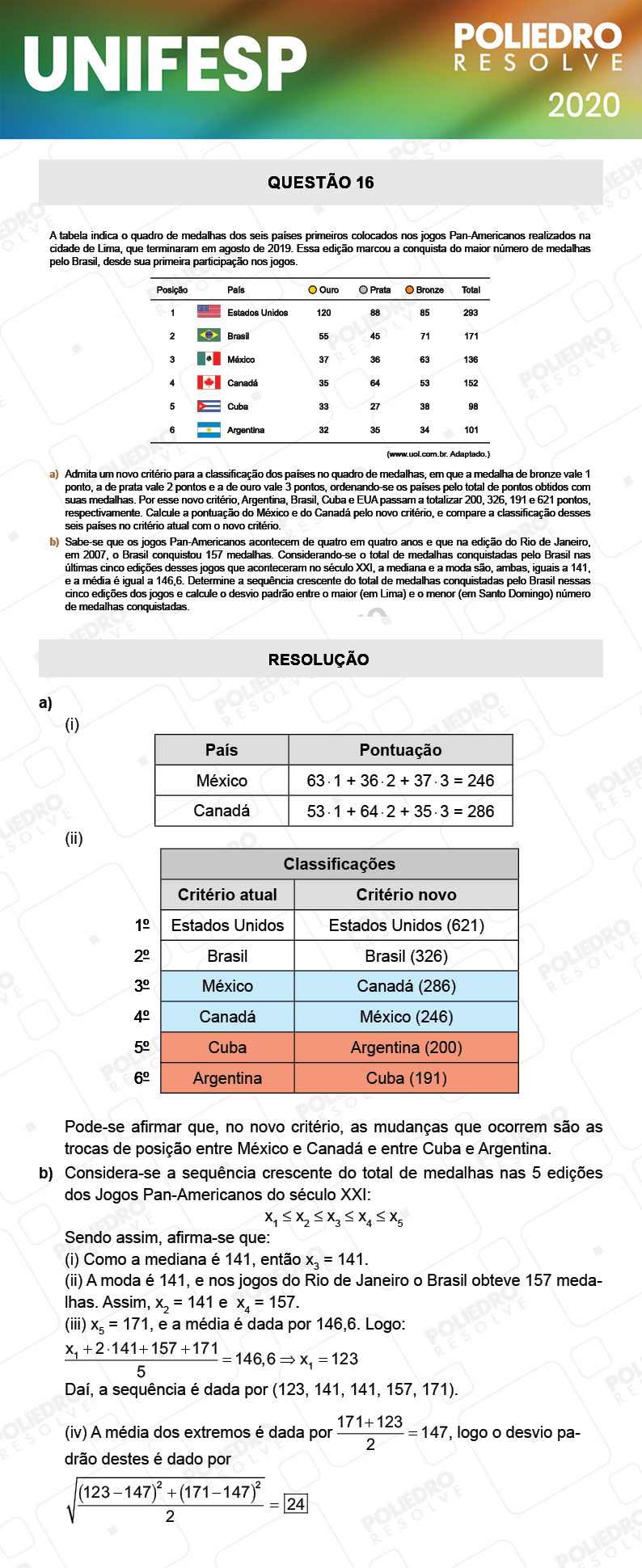 Dissertativa 16 - Fase única - 2º Dia - Unifesp 2020