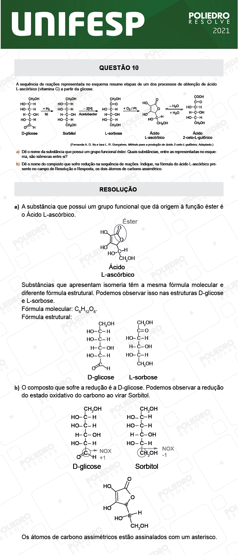 Dissertativa 10 - Fase única - 2º Dia - Unifesp 2021