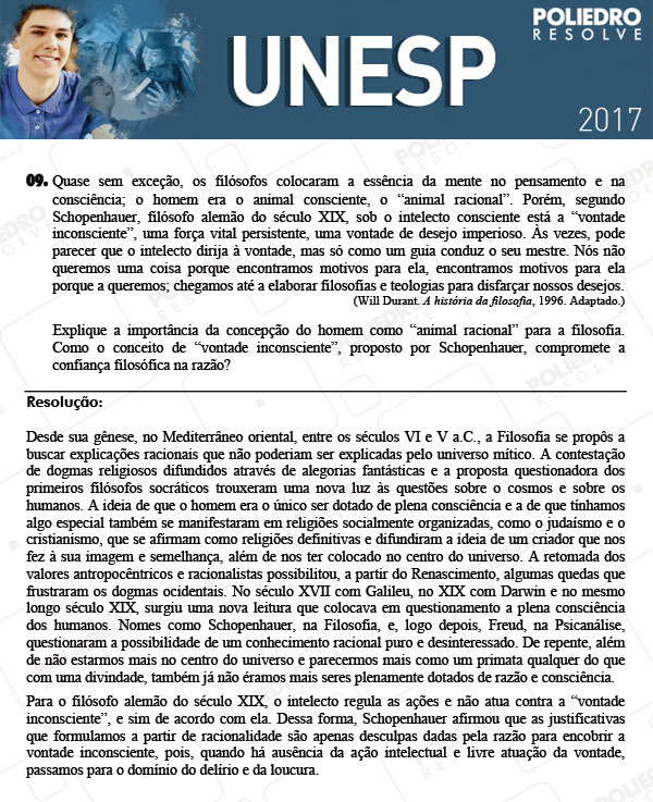 Dissertativa 9 - 2ª Fase - Unesp 2017