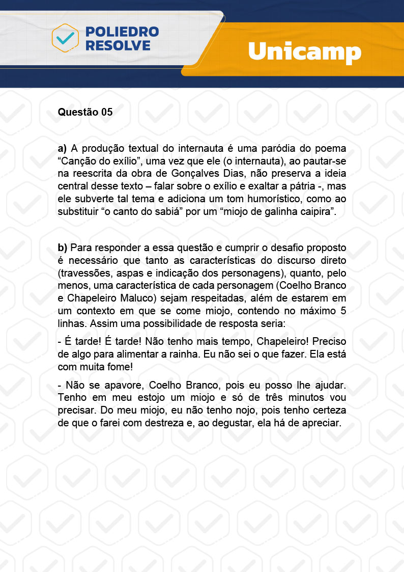 Dissertativa 5 - 2ª Fase - 1º Dia - Unicamp 2024