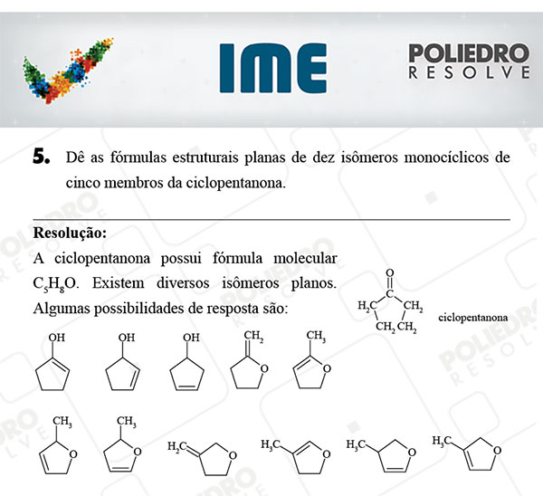 Dissertativa 5 - Química - IME 2018