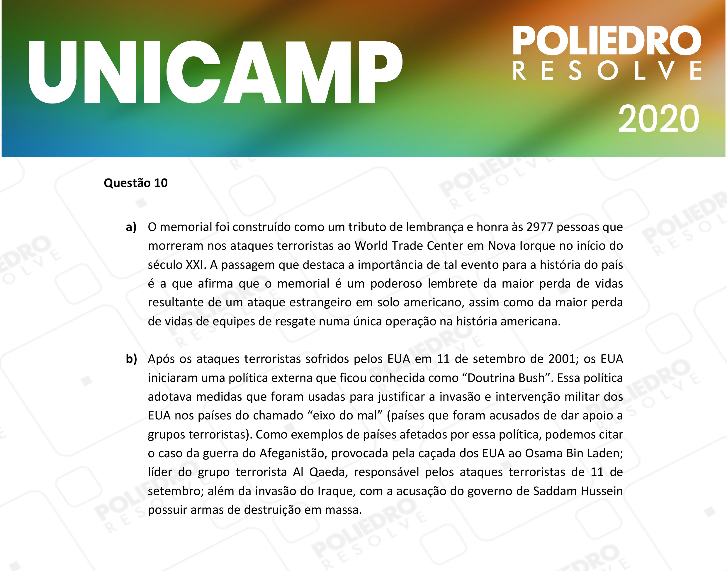 Dissertativa 10 - 2ª Fase - 1º Dia - Unicamp 2020