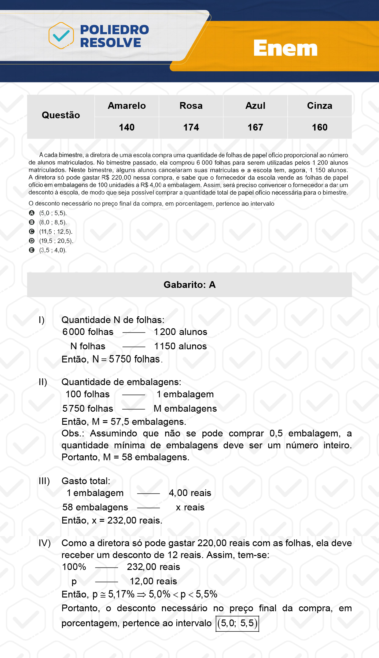 Questão 174 - ENEM 2023 - 12/11 - 2º Dia - Prova Rosa - ENEM 2023