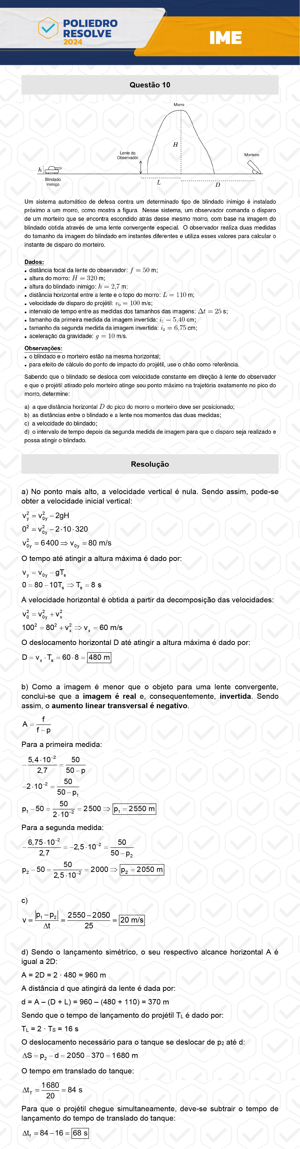 Dissertativa 10 - 2ª Fase - 2º Dia - IME 2024