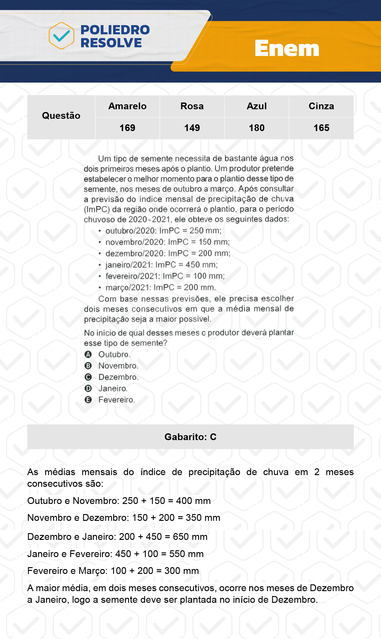 Questão 165 - ENEM 2023 - 12/11 - 2º Dia - Prova Cinza - ENEM 2023