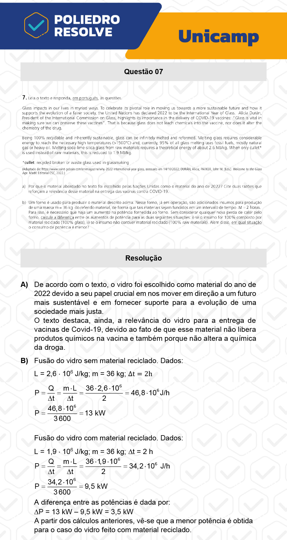 Dissertativa 7 - 2ª Fase - 1º Dia - Unicamp 2023