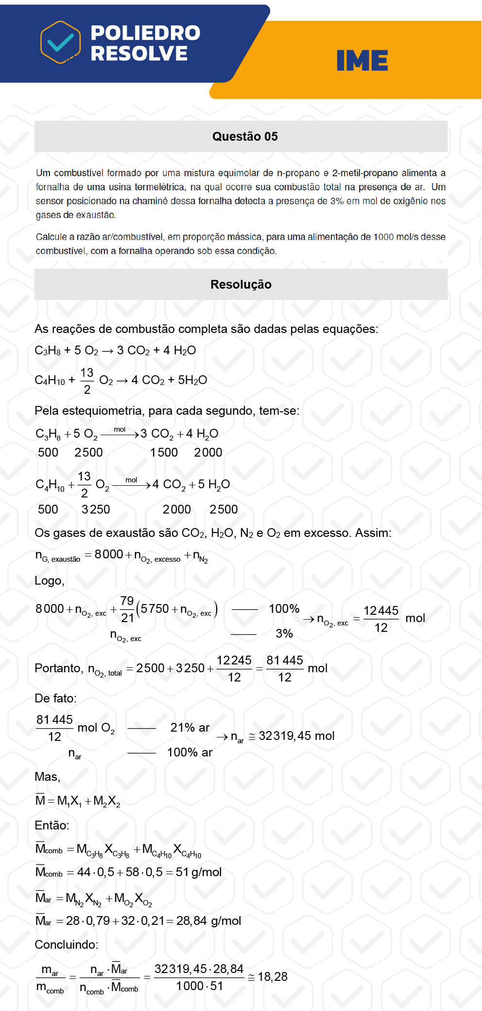Dissertativa 5 - 2ª Fase - Química - IME 2023