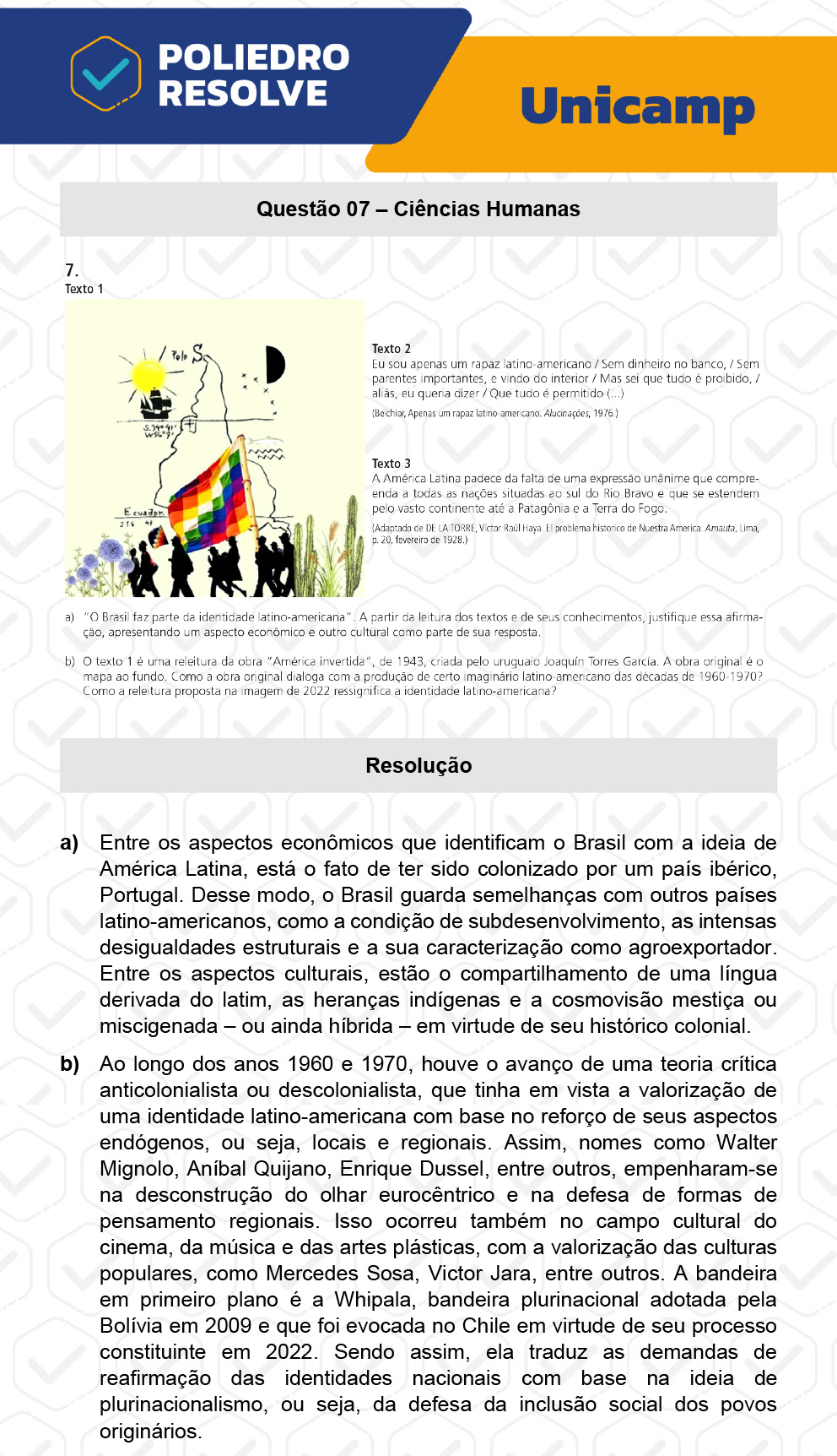 Dissertativa 7 - 2ª Fase - 2º Dia - Unicamp 2023