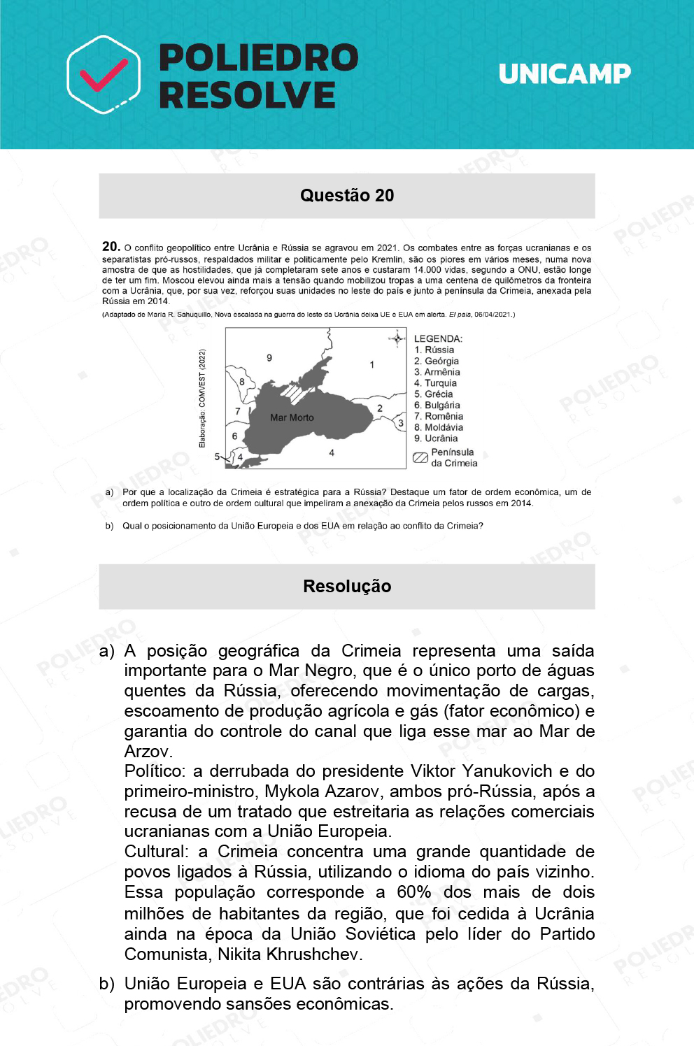 Dissertativa 20 - 2ª Fase - 2º Dia - Unicamp 2022