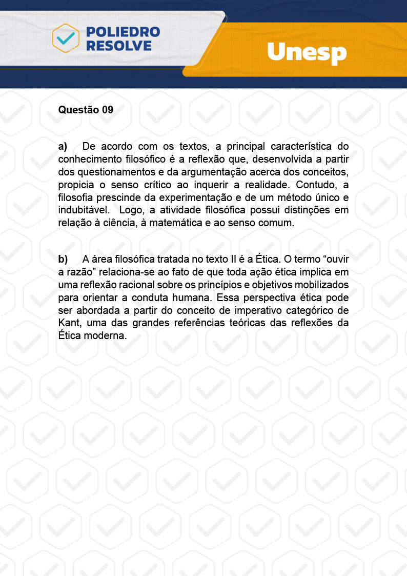 Dissertativa 9 - 2ª Fase - 1º Dia - Unesp 2024