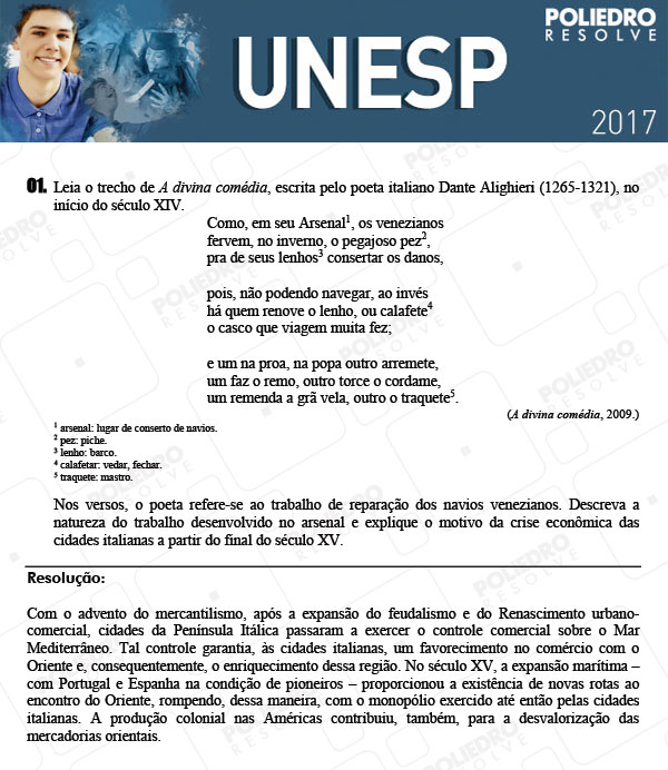 Dissertativa 1 - 2ª Fase - Unesp 2017