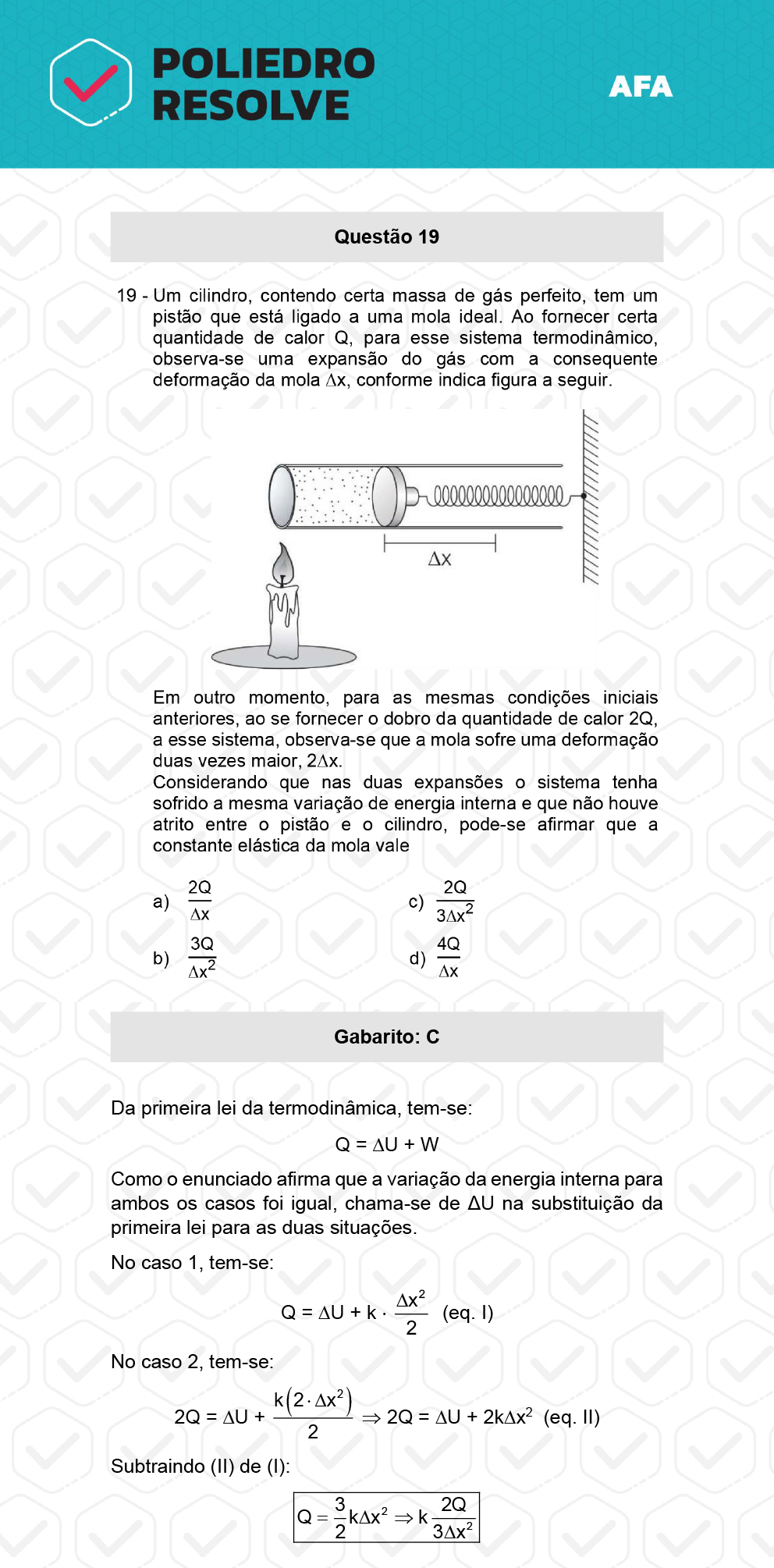 Questão 19 - Prova Tipo A - AFA 2023