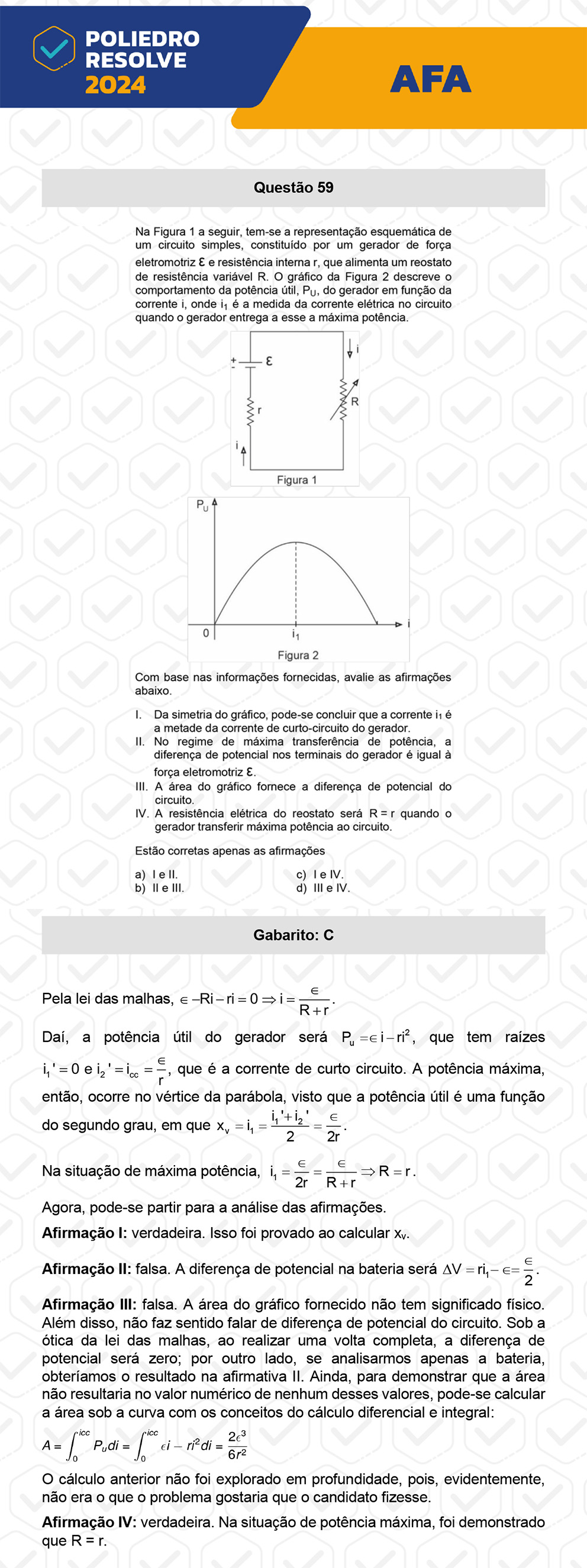Questão 59 - Nova variação - AFA 2024