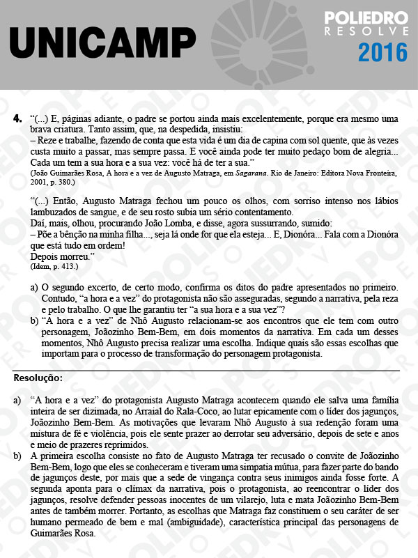 Dissertativa 4 - 2ª Fase 1º Dia - Unicamp 2016