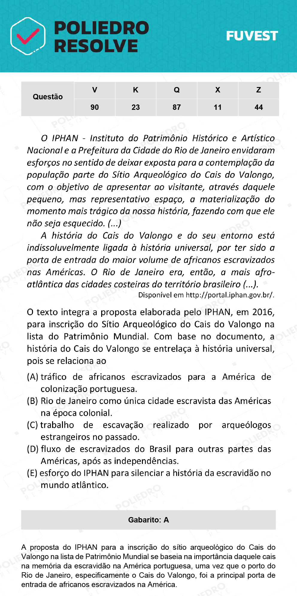 Questão 23 - 1ª Fase - Prova K - 12/12/21 - FUVEST 2022