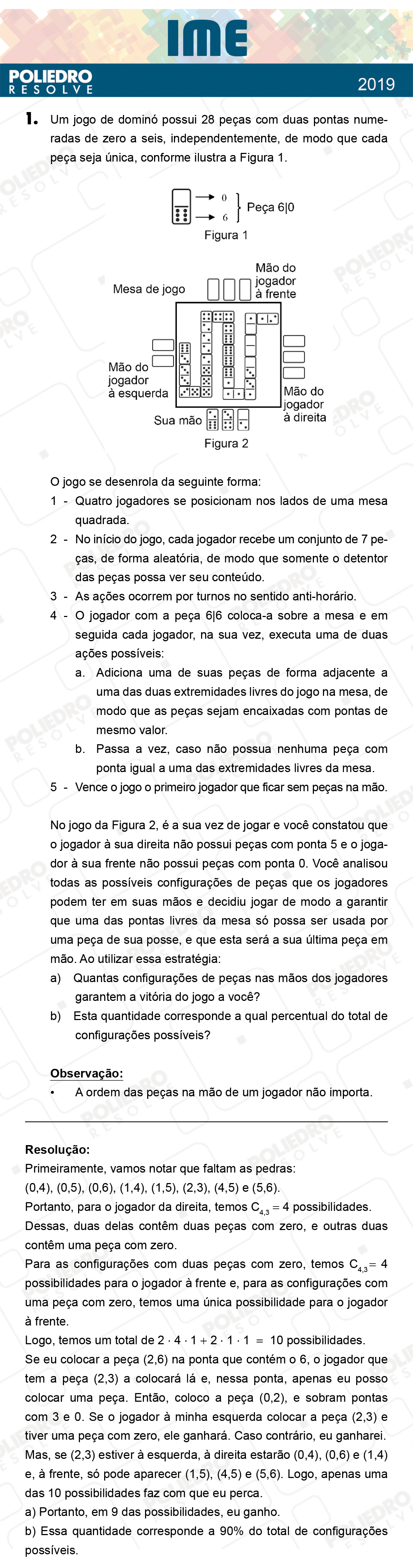 Dissertativa 1 - 2ª Fase - Matemática - IME 2019