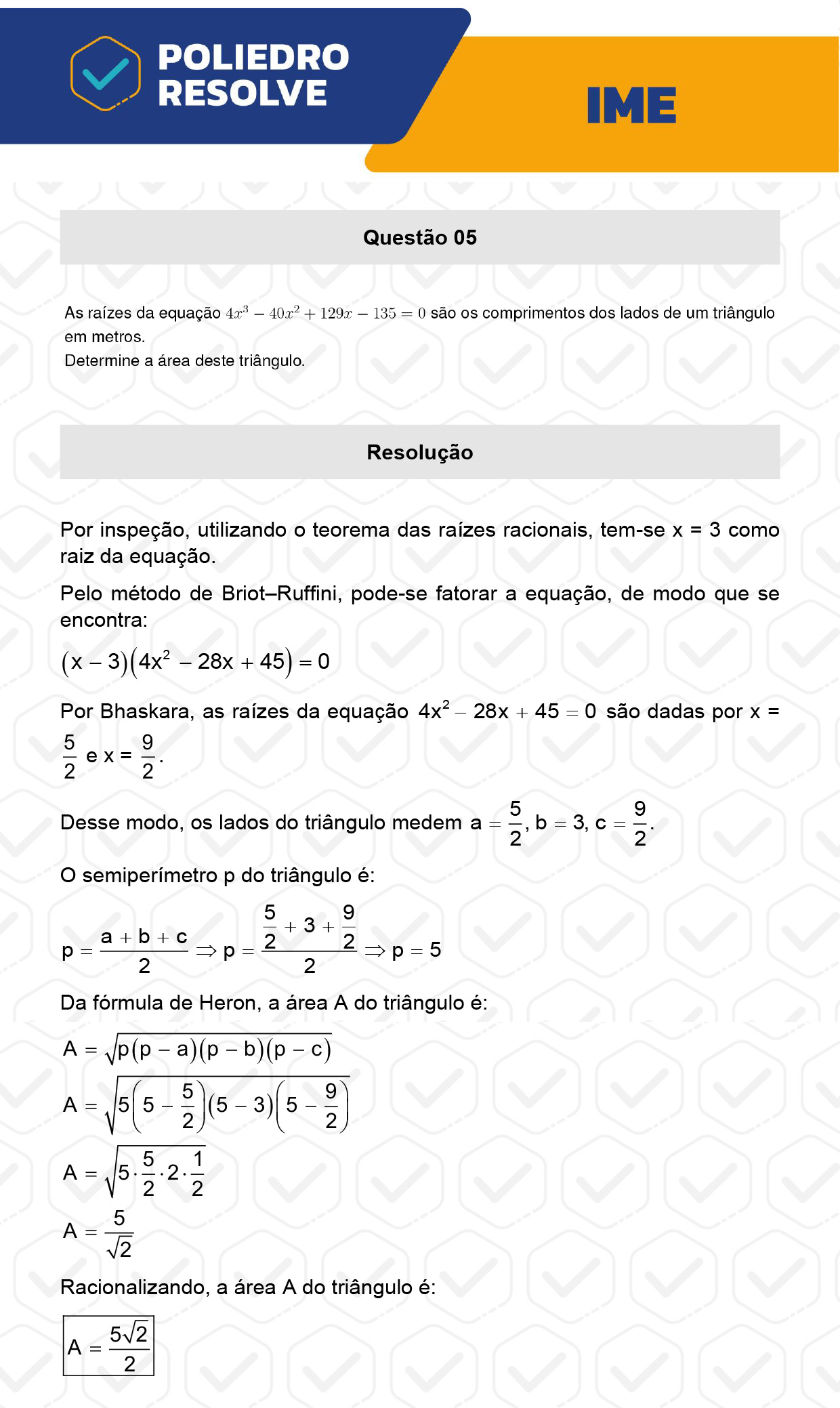 Dissertativa 5 - 2ª Fase - Matemática - IME 2023
