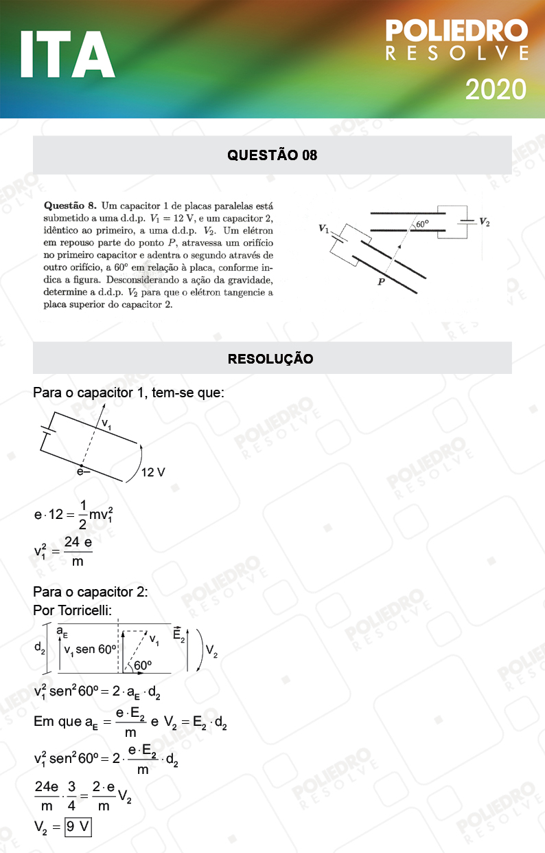Dissertativa 8 - 2ª Fase - 2º Dia - Fis / Red - ITA 2020