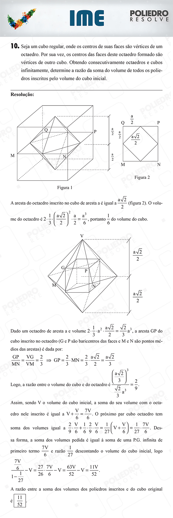 Dissertativa 10 - Matemática - IME 2018