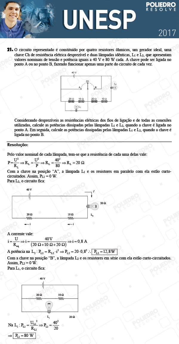 Dissertativa 21 - 2ª Fase - Unesp 2017