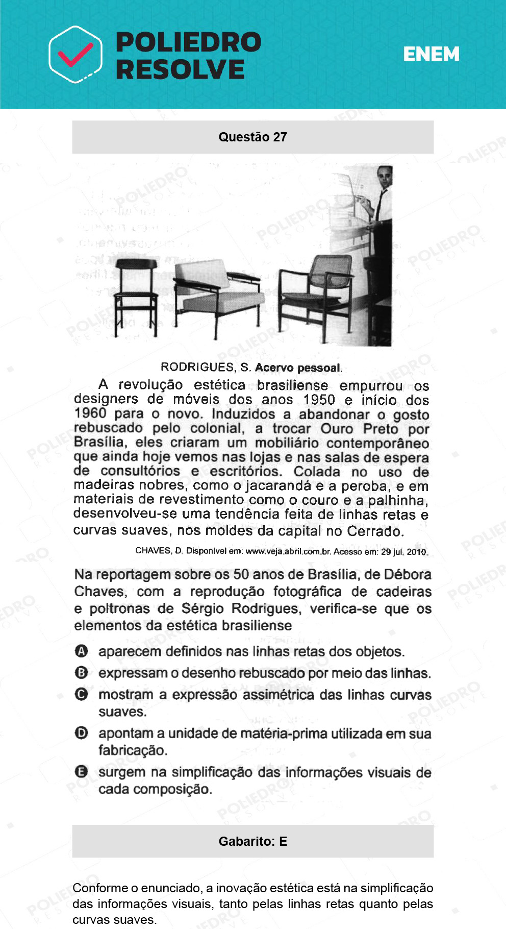 Questão 27 - 1º Dia - Prova Azul - ENEM 2021