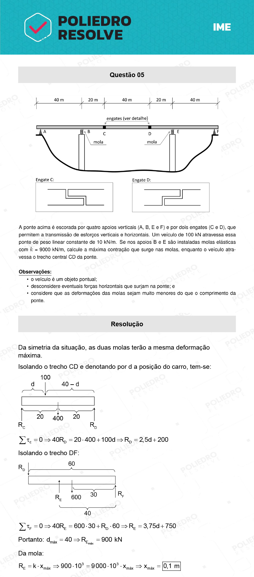 Dissertativa 5 - 2ª Fase - Física - IME 2022