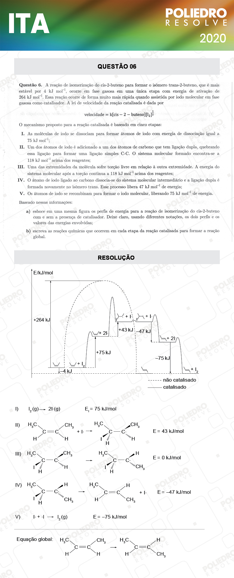 Dissertativa 6 - 2ª Fase - 1º Dia - Mat / Quí - ITA 2020