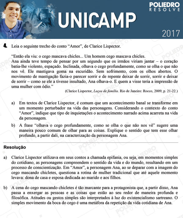 Dissertativa 4 - 2ª Fase 1º DIA - Unicamp 2017