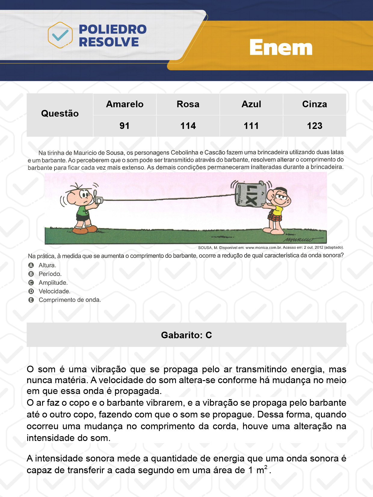 Questão 114 - ENEM 2023 - 12/11 - 2º Dia - Prova Rosa - ENEM 2023