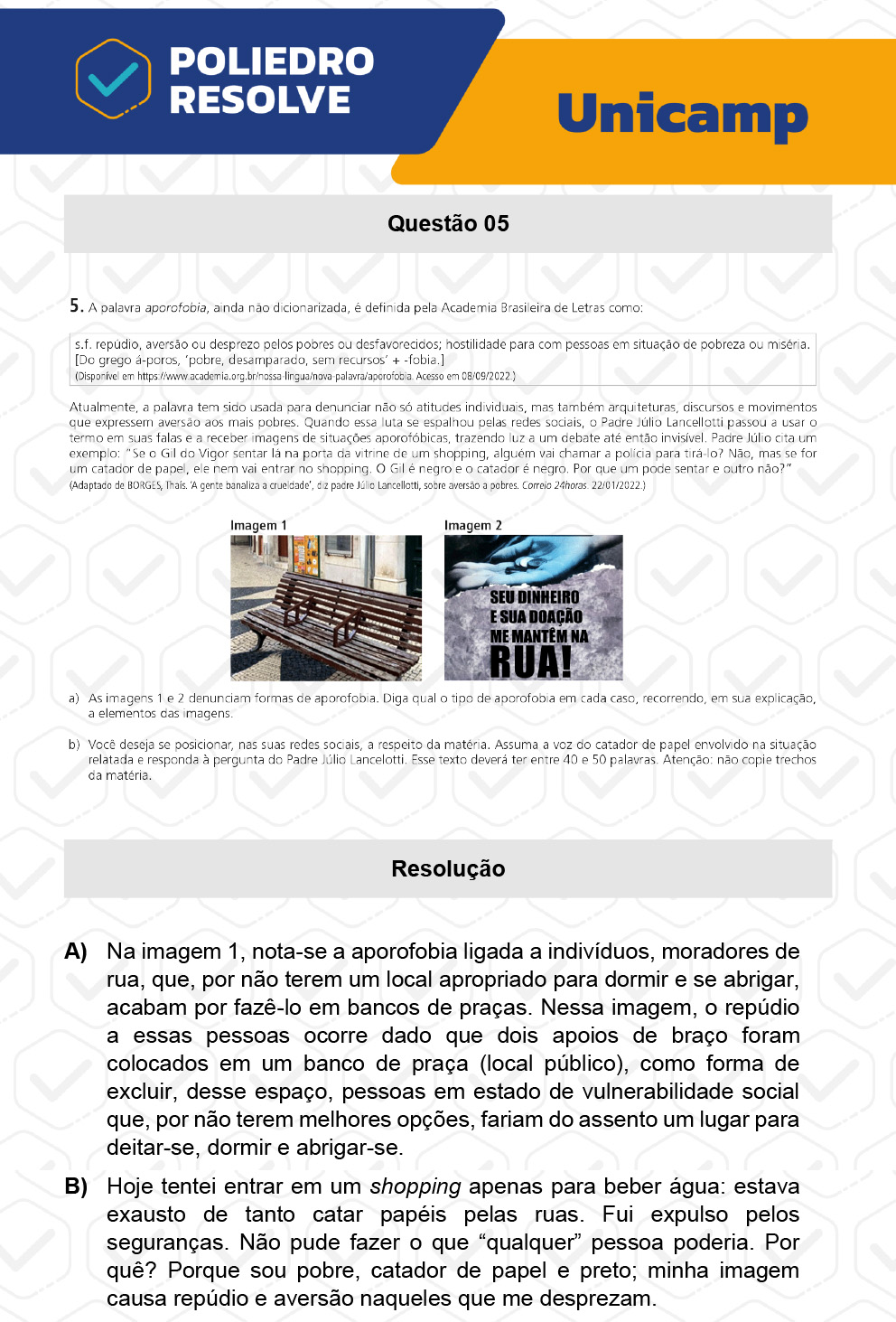 Dissertativa 5 - 2ª Fase - 1º Dia - Unicamp 2023