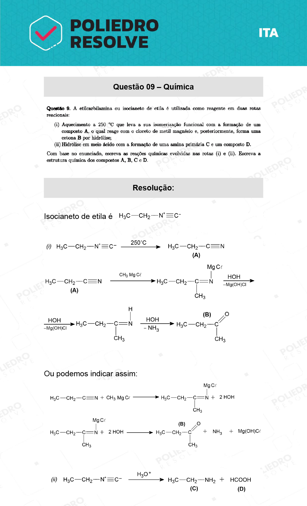 Dissertativa 9 - 2ª Fase - 1º Dia - ITA 2022